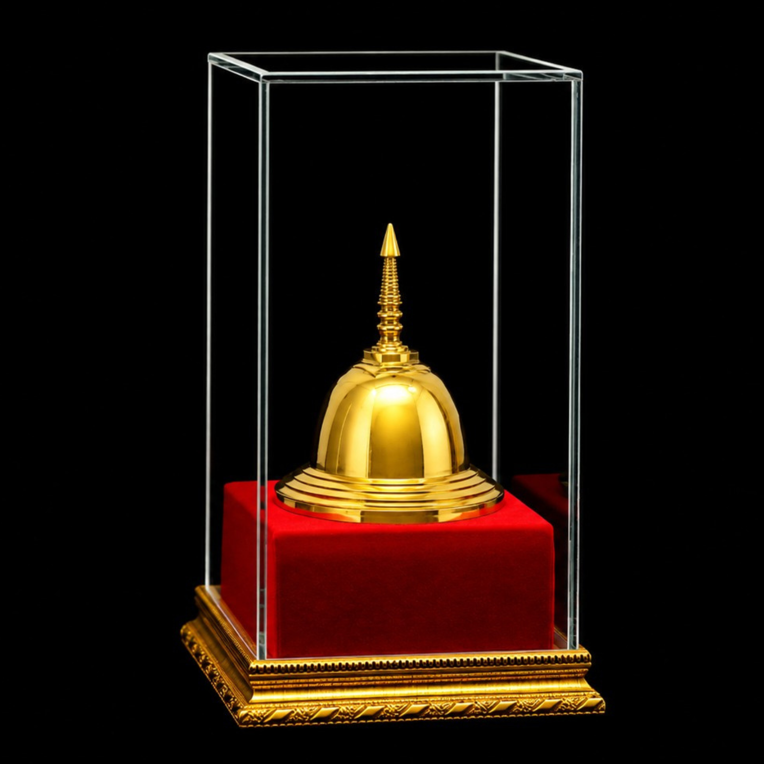( V-i009 ) 5" Karanduwa with Pelik & Decorative Display Box