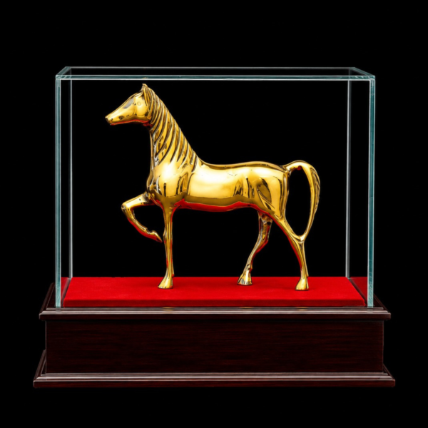 ( V-i059 ) Majestic Horse with Wooden Display Box